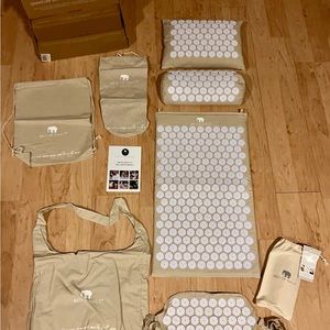 New!! Original Bed Of Nails Acupuncture Set - Non-toxic / Organic Linen Fabric.